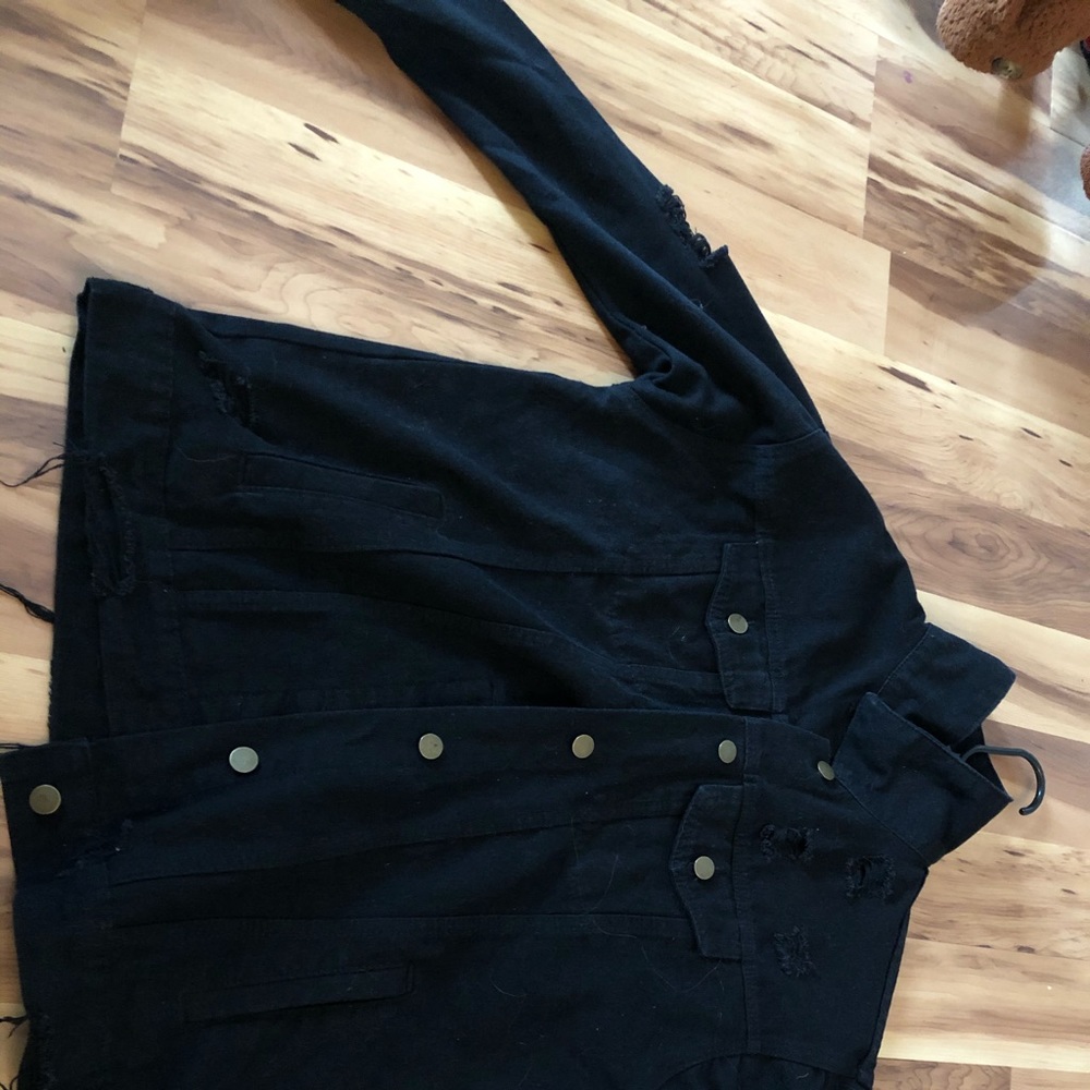 Black jean jacket